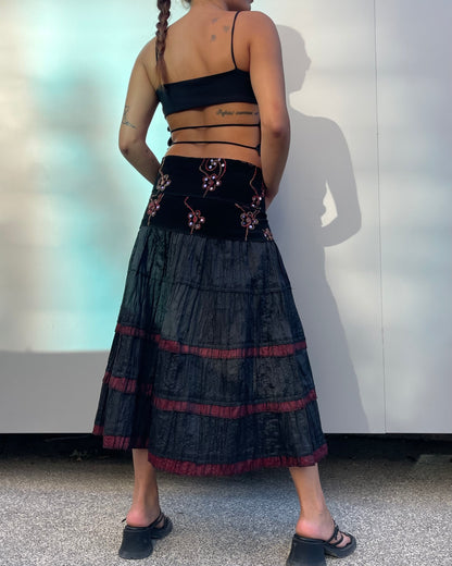 A-line midi skirt