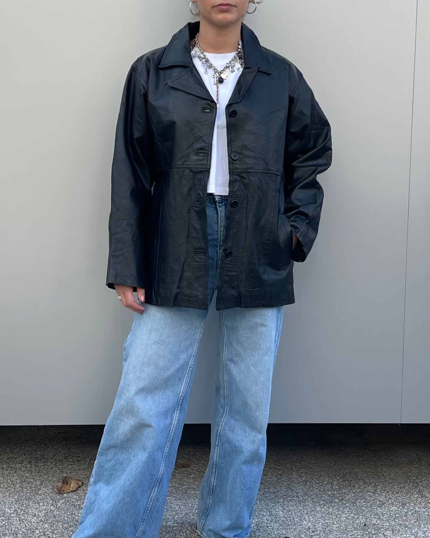 Vegan leather jacket