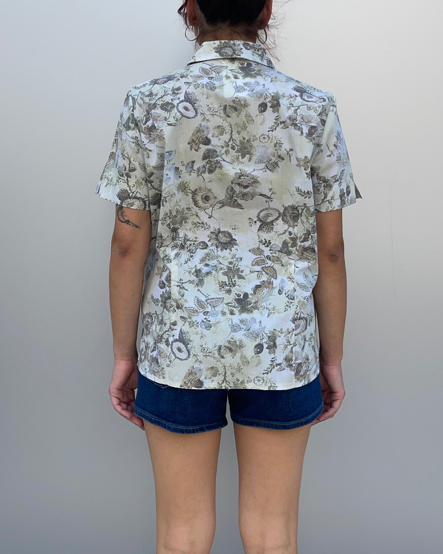 Patterned s/s shirt