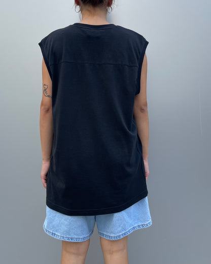 Adidas silver logo tank top
