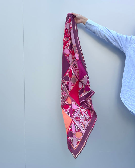 100% silk printed scarf