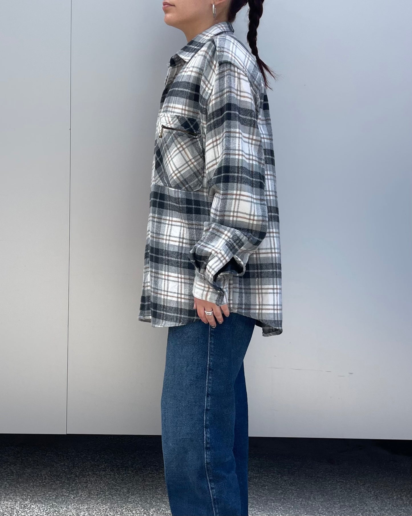 Checked flannel shirt