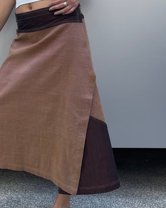 Midi wrap skirt