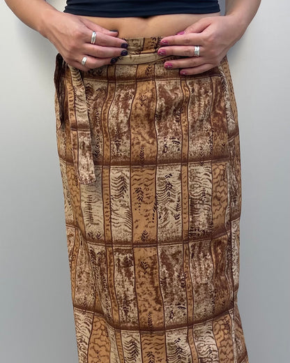 Maxi wrap skirt