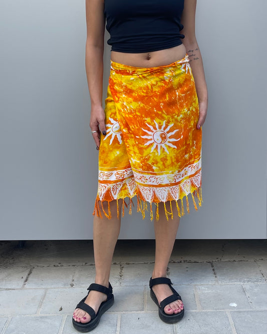 Midi wrap skirt