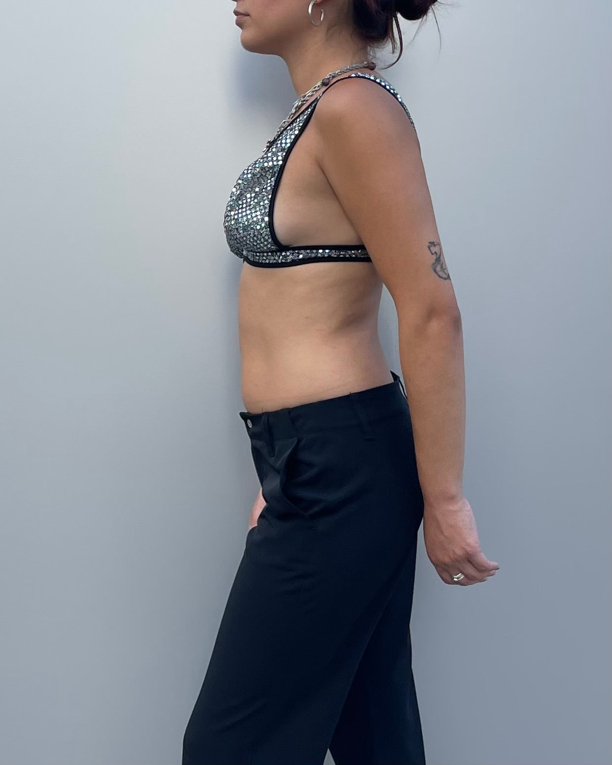 Glitter bralette top