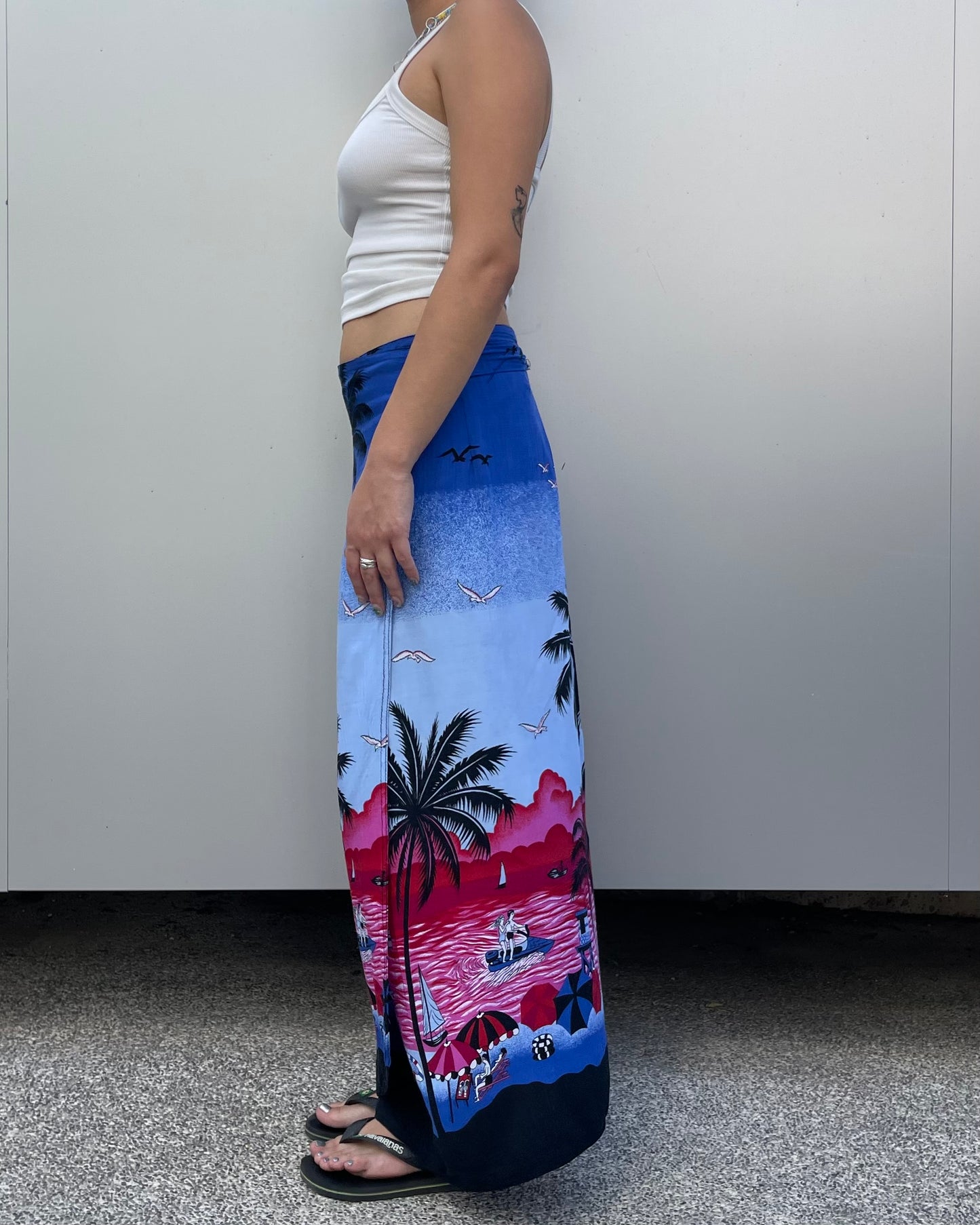 Maxi wrap skirt