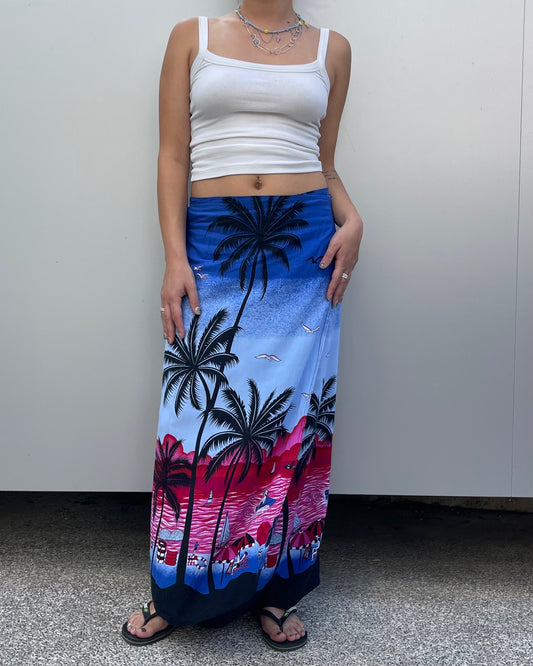 Maxi wrap skirt