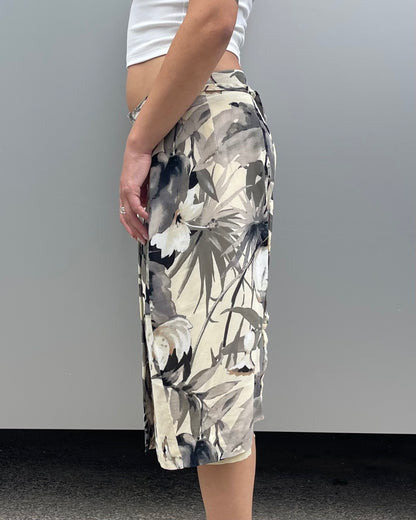 Midi mesh wrap skirt