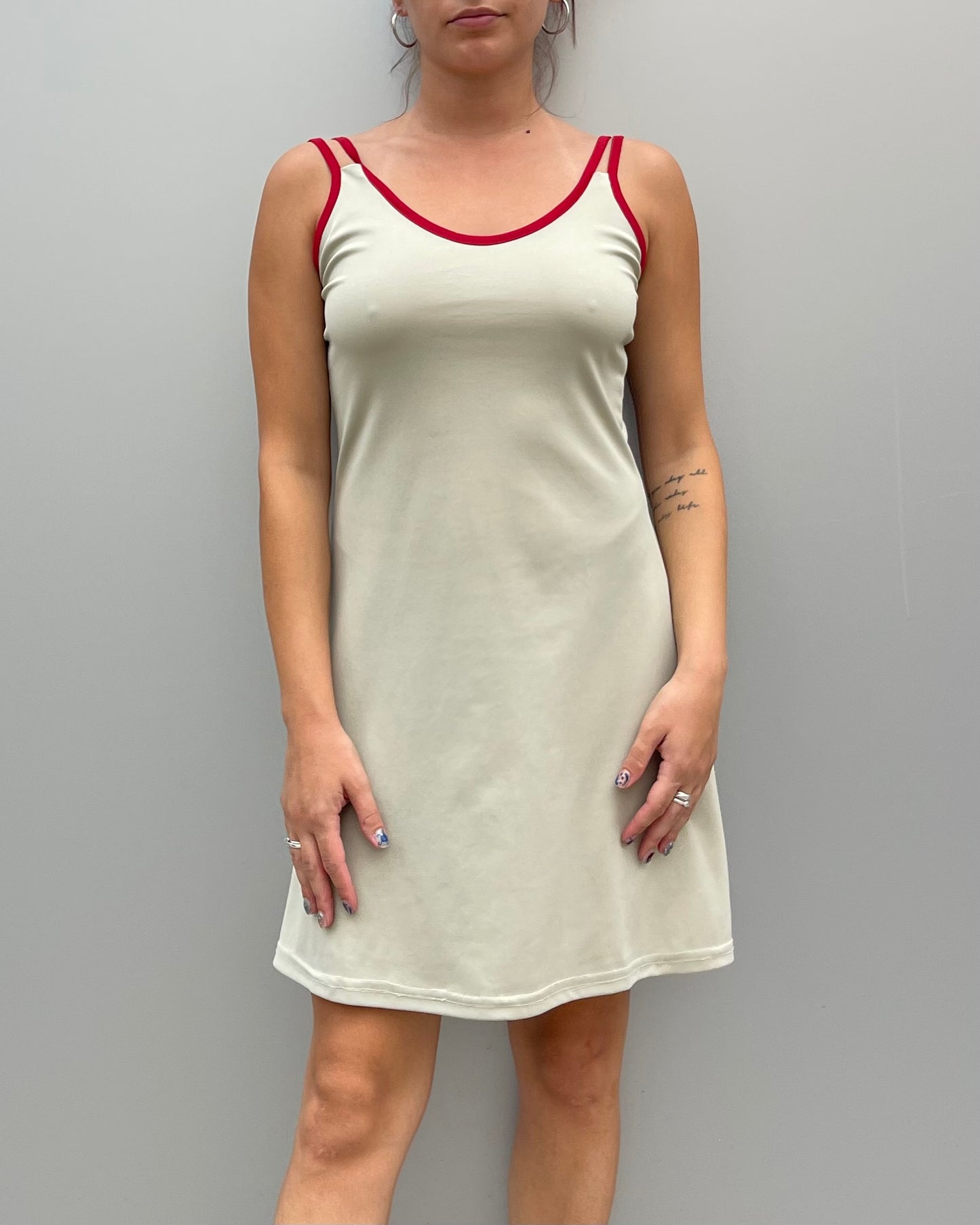 Ribbed cami mini dress