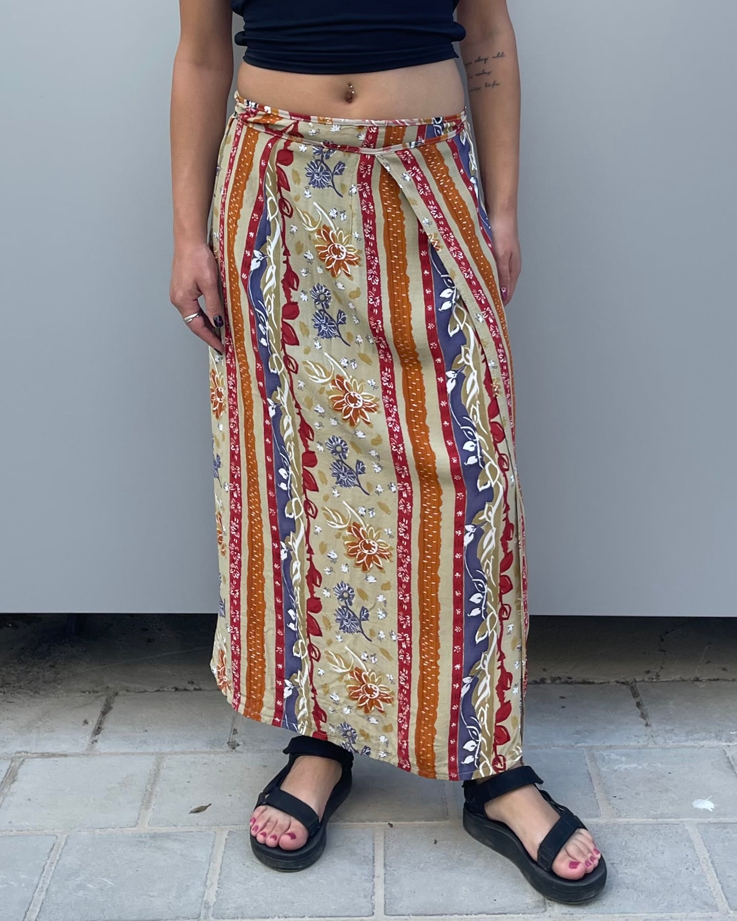 Maxi wrap skirt