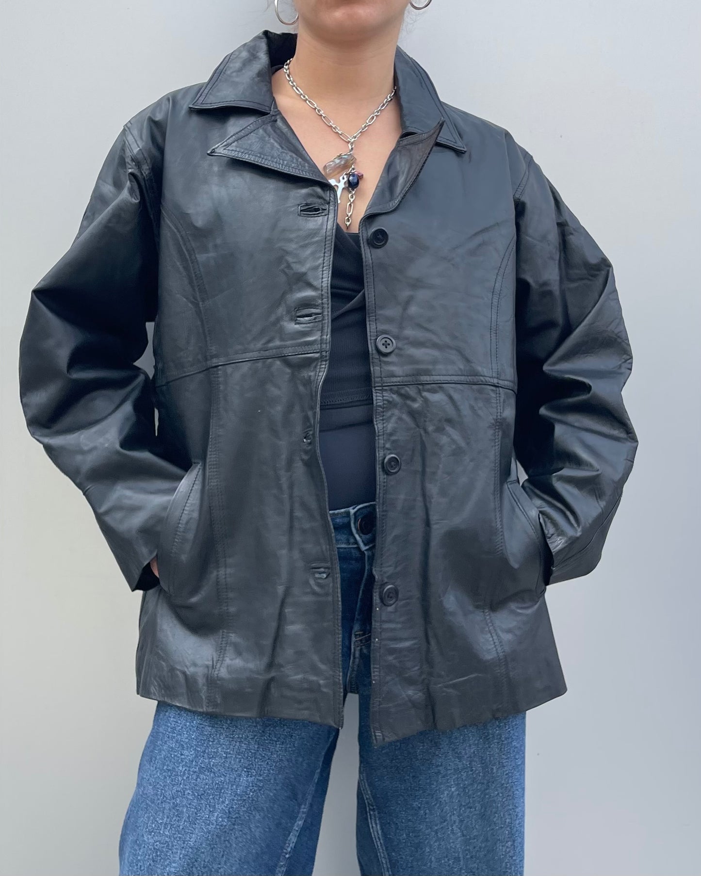 Real leather jacket