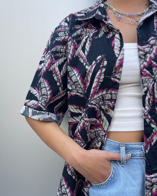 Patterned s/s shirt