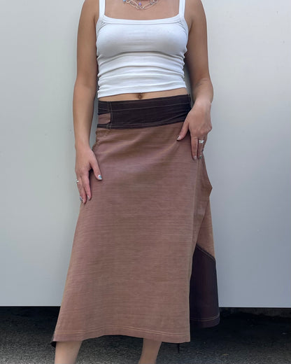 Midi wrap skirt