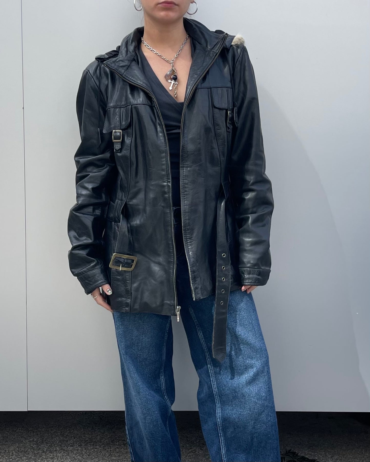 Real leather jacket