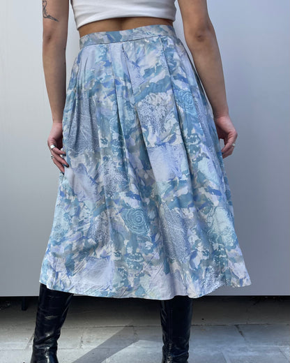 Pleated midi skirt