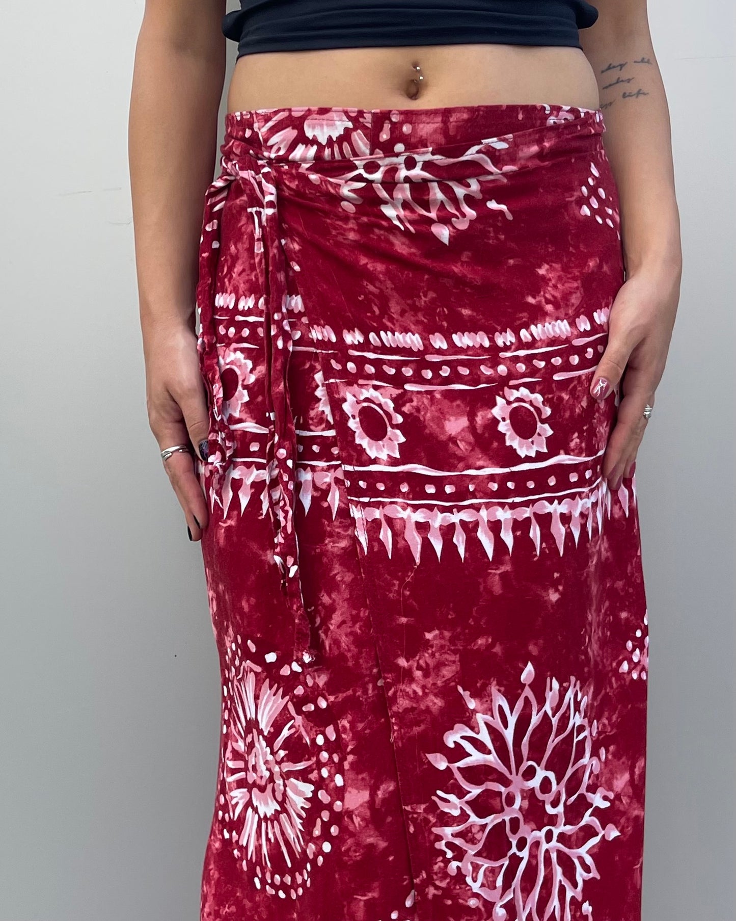 Maxi wrap skirt