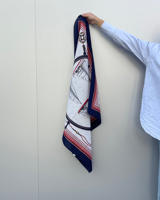 100% silk printed scarf