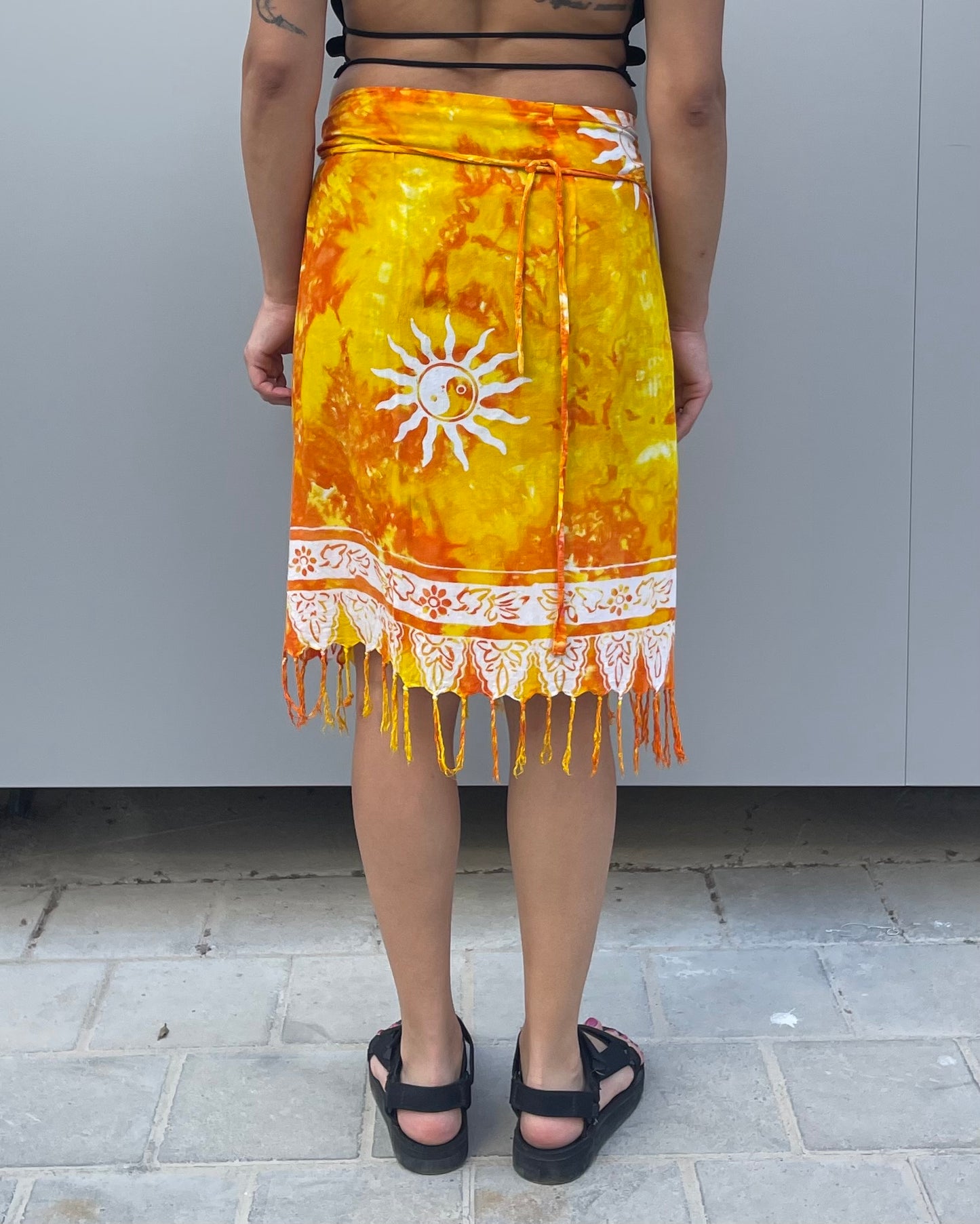 Midi wrap skirt