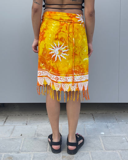 Midi wrap skirt