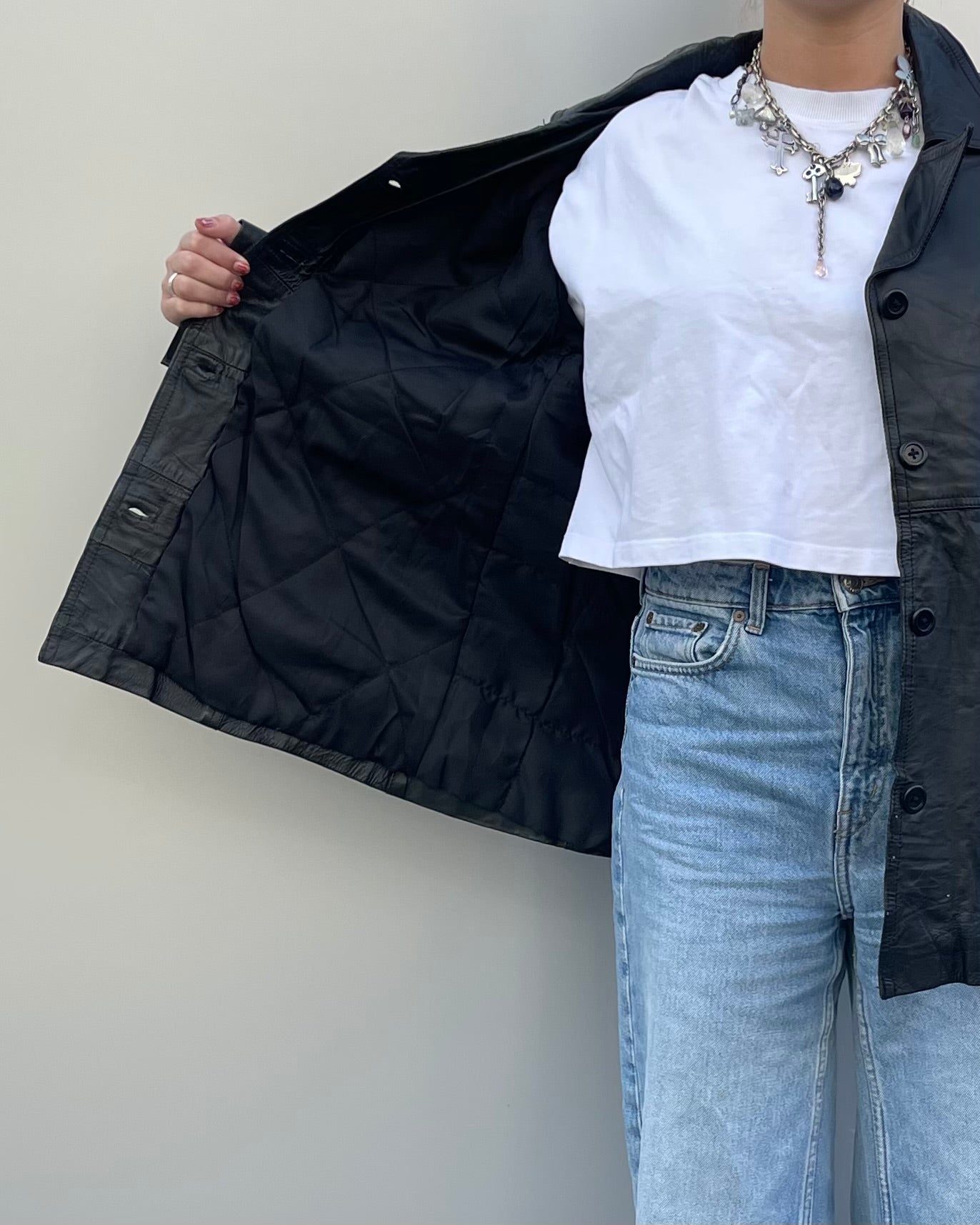 Vegan leather jacket