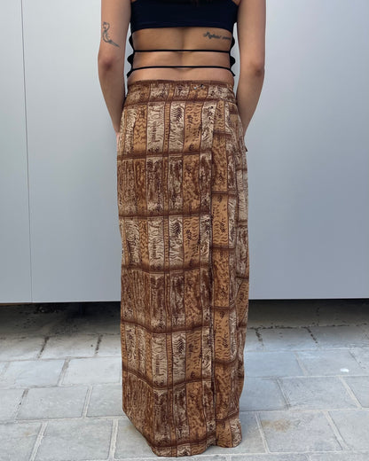Maxi wrap skirt