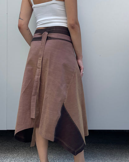Midi wrap skirt