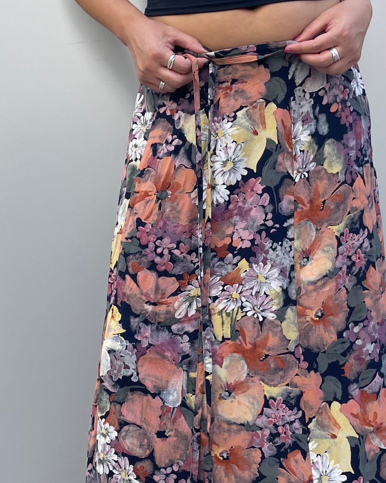 Maxi wrap skirt