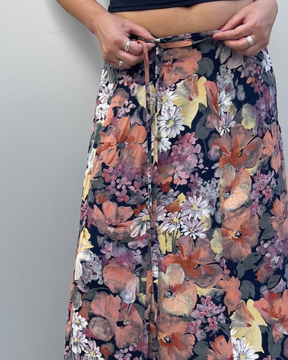 Maxi wrap skirt