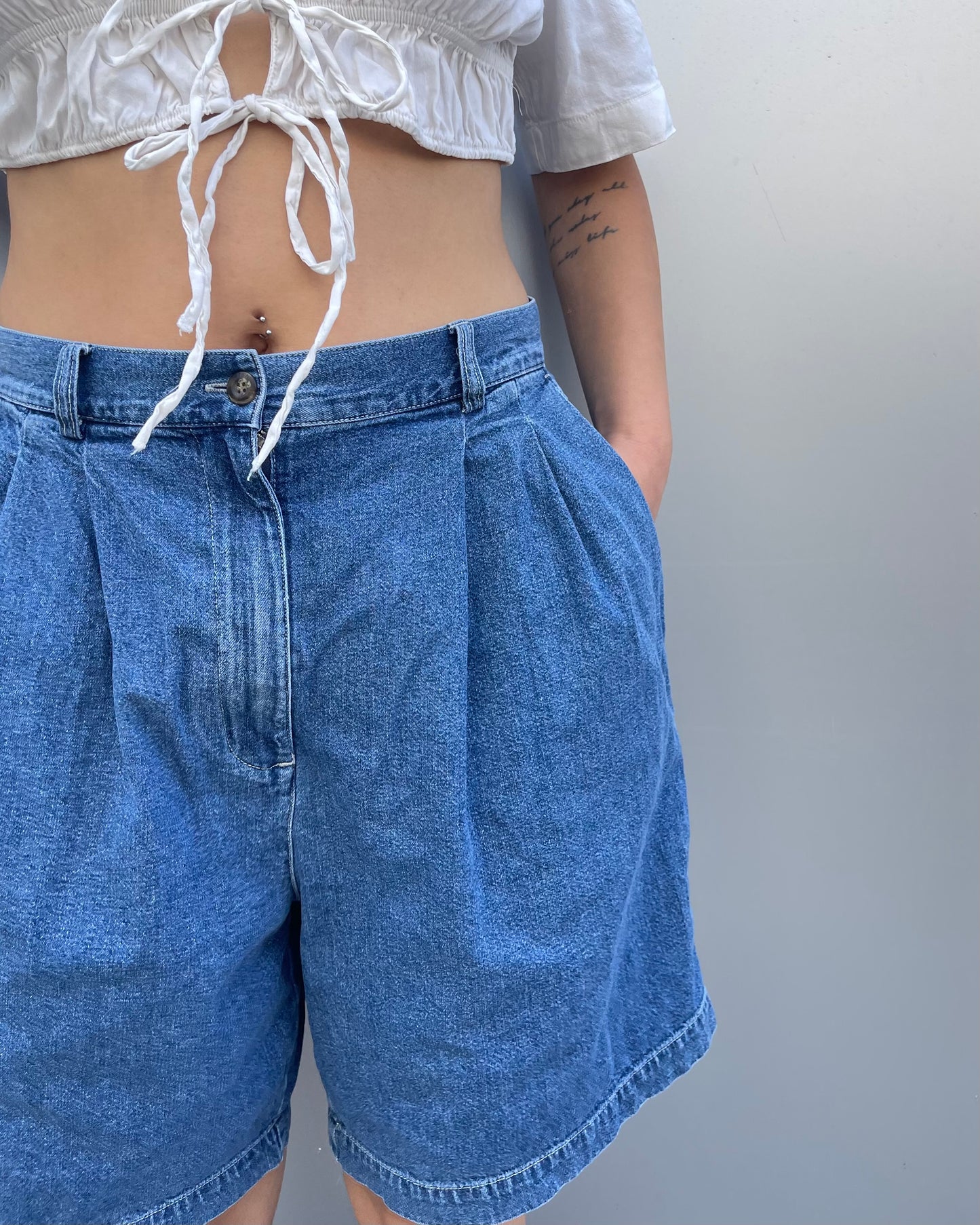 Denim shorts
