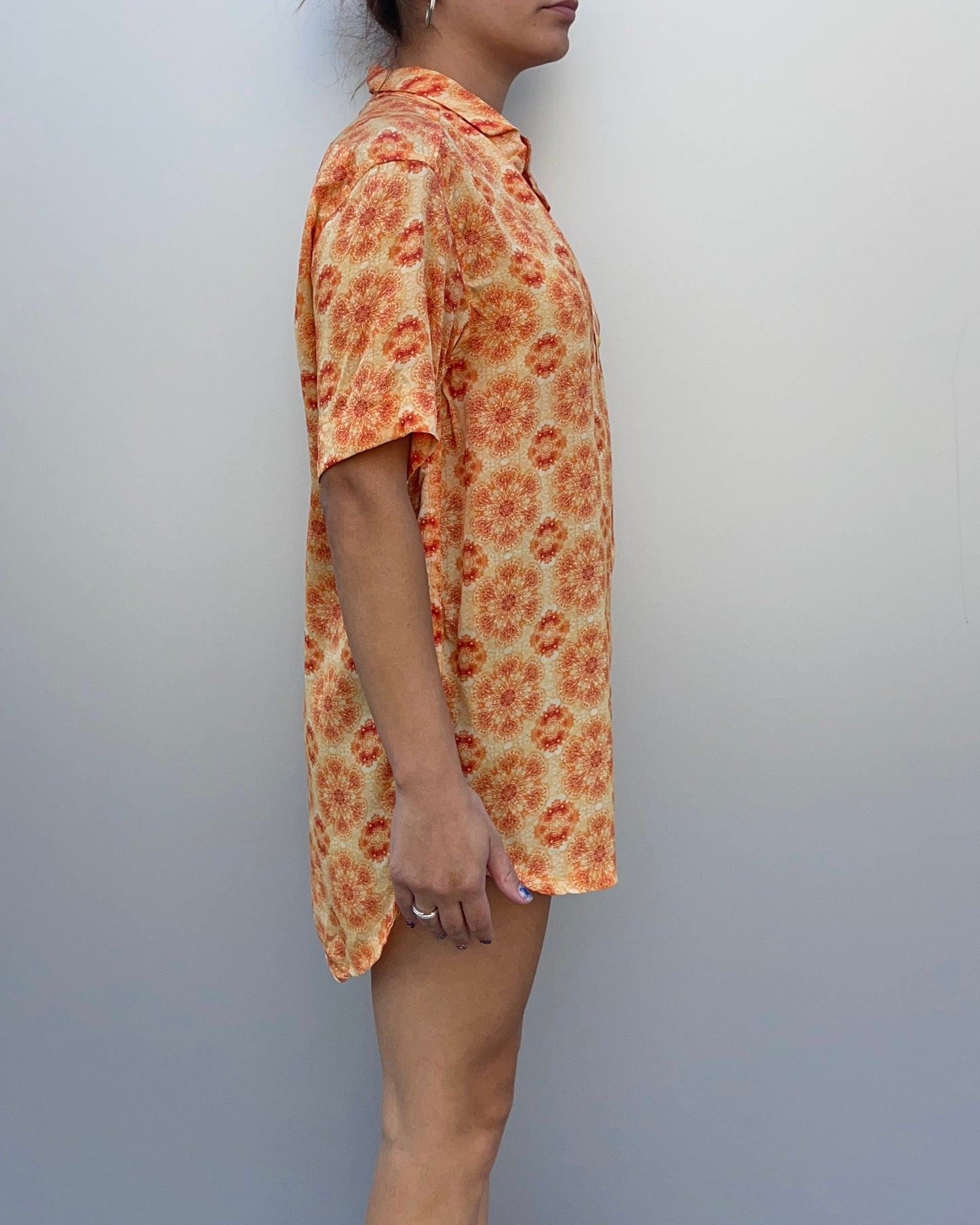 Patterned s/s shirt