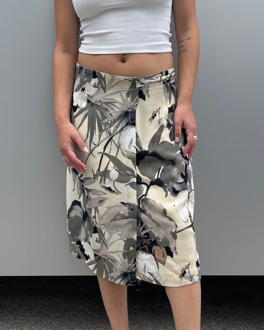 Midi mesh wrap skirt