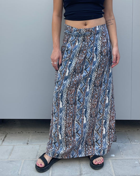 Maxi wrap skirt