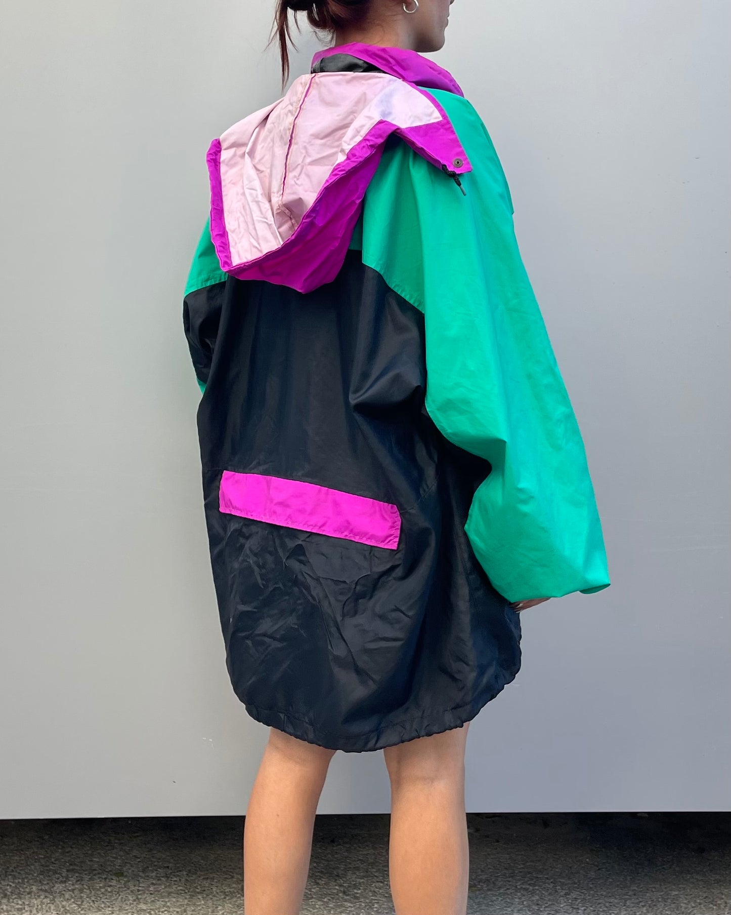 K-way hooded packable windbreaker