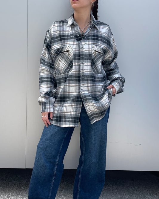 Checked flannel shirt