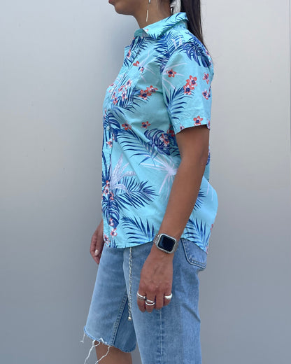 Patterned s/s shirt