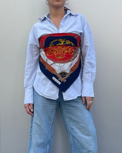 100% silk printed scarf