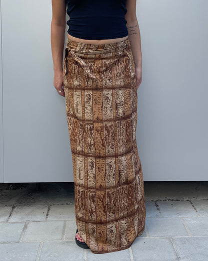 Maxi wrap skirt