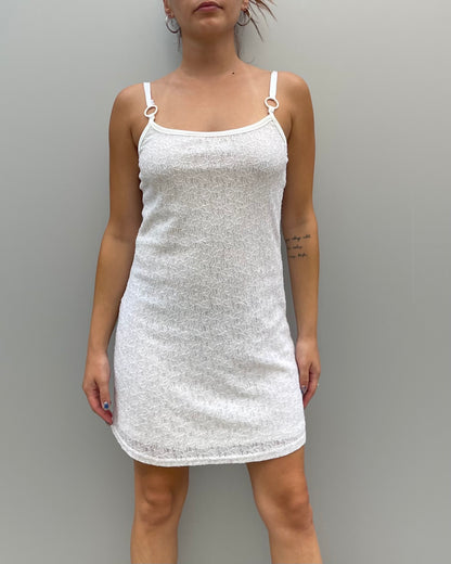 Lace cami mini dress