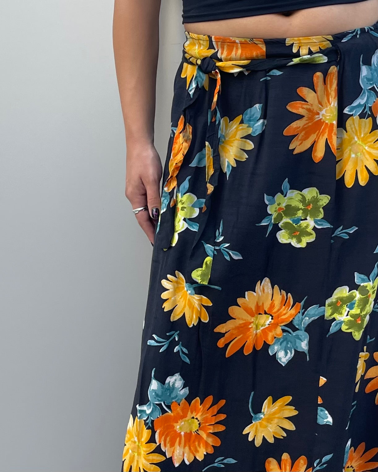 Maxi wrap skirt