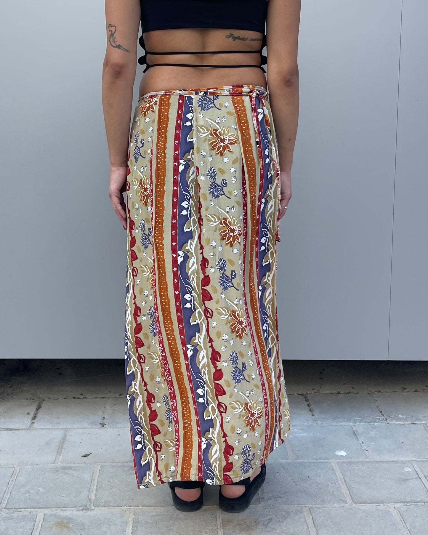 Maxi wrap skirt