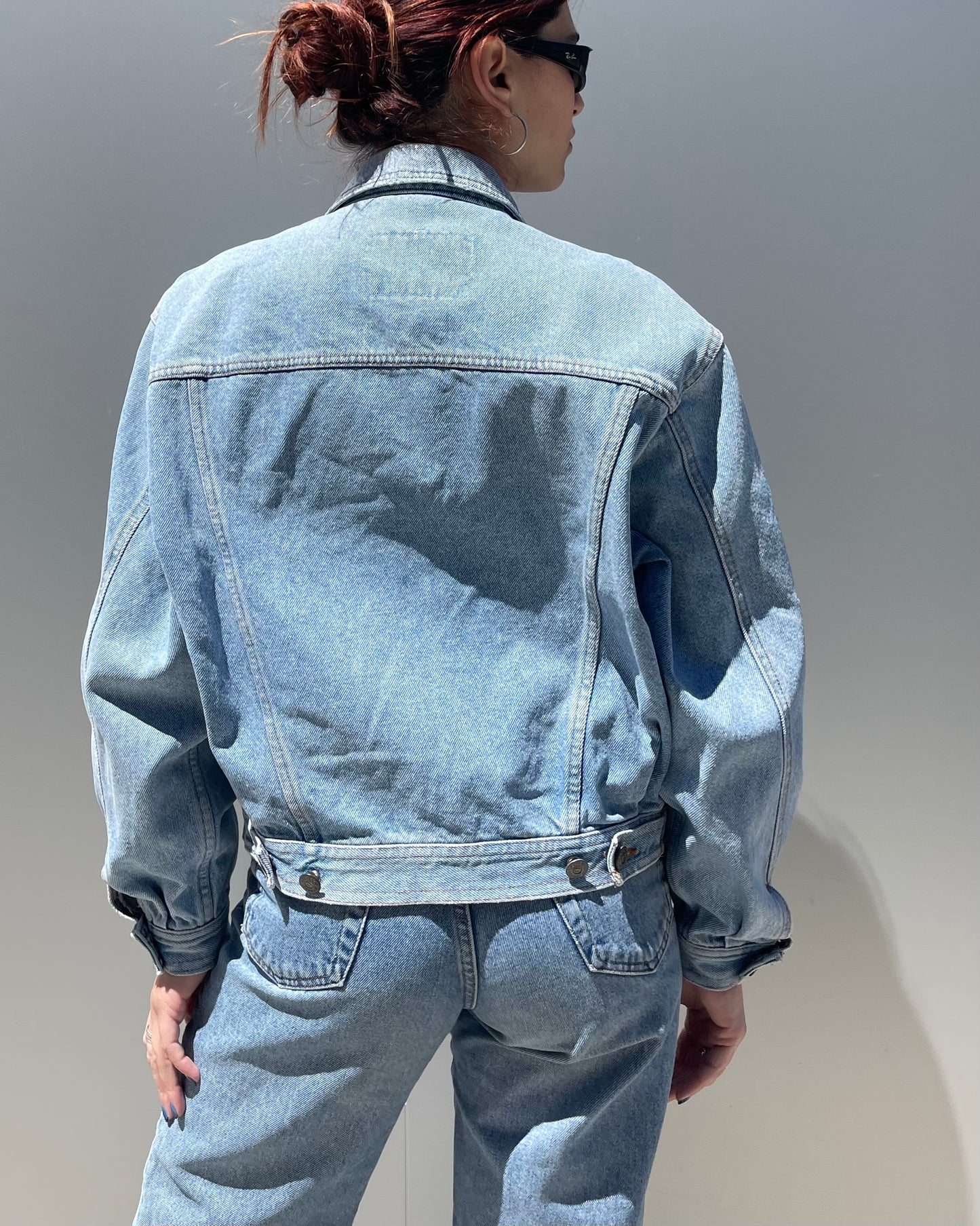 Cropped denim jacket