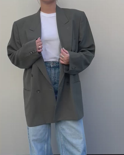 Double breasted overized blazer