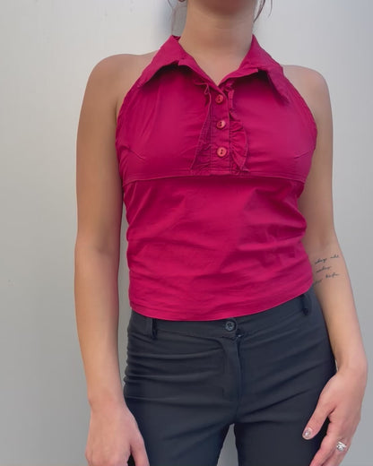 Backless tank top