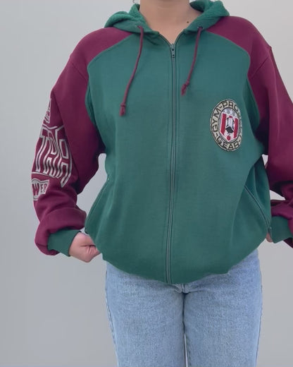 Hooded track top